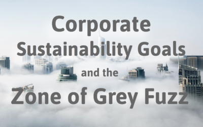 Corporate Sustainability Goals and the Zone of Grey Fuzz